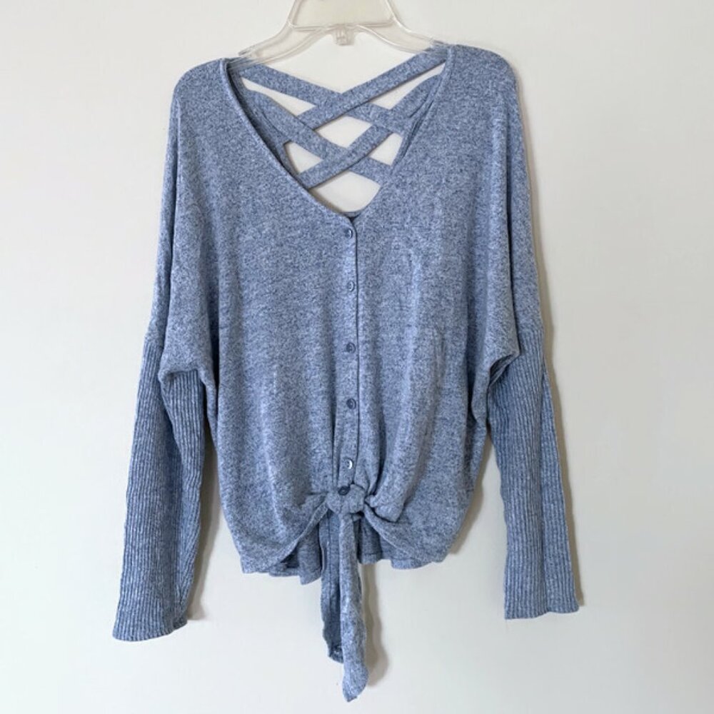 Soft knit buttoned sweater, Lightweight knit sweater ✿